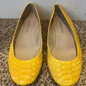 Yellow Giani Bini Flats Size 6.5